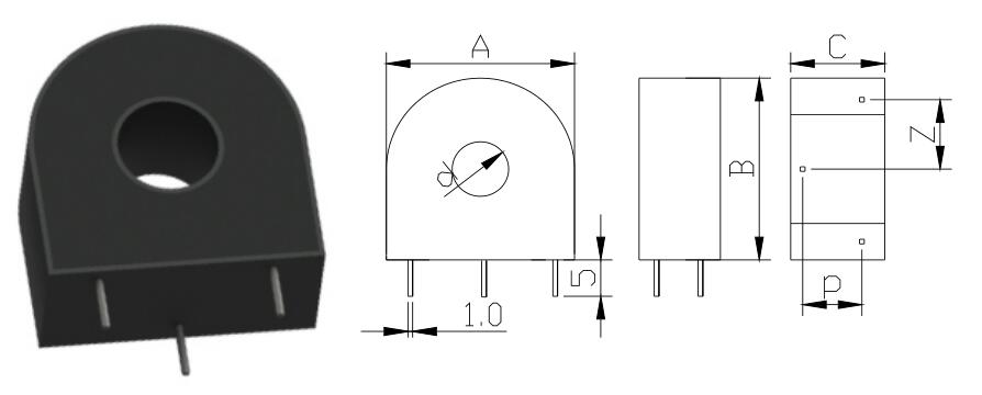 Type A: Dual pins, usually smaller in size and smaller in current range, usually using ultra-fine crystal cores with higher precision;  Type B: Four-pin parallel pins, usually the current is from large to small, usually using ultra-microcrystalline iron core, so the accuracy is higher；  Type C: Front and rear parallel pins, usually the current is from large to small, usually using ultra-microcrystalline iron core, so the accuracy is higher;  Class D: Three-pin, usually use silicon steel wound core, so the accuracy is not as good as the ultra-microcrystalline core, but the load capacity is strong.